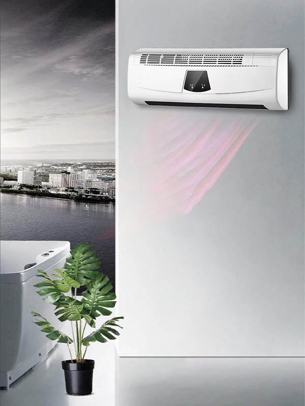 Aquecedor montado na parede BPT-2000B 5806L-A com display em formato de ventilador