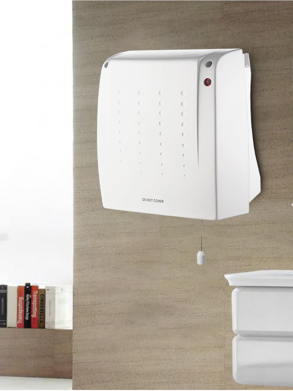 Aquecedor com ventilador montado na parede à prova d'água para banheiro ajustável HBH-2004A