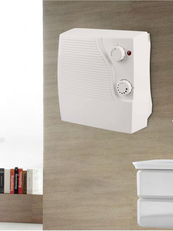HBH-2004C Termostato ajustável com economia de energia e ventilador para banheiro montado na parede